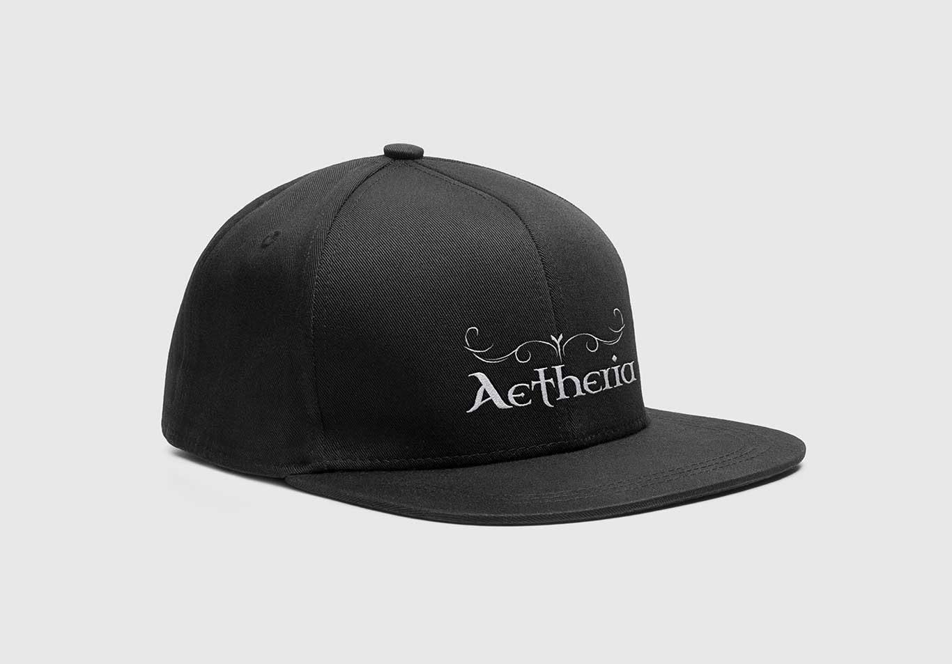 Mockup of the cap with the band's logo printed on it