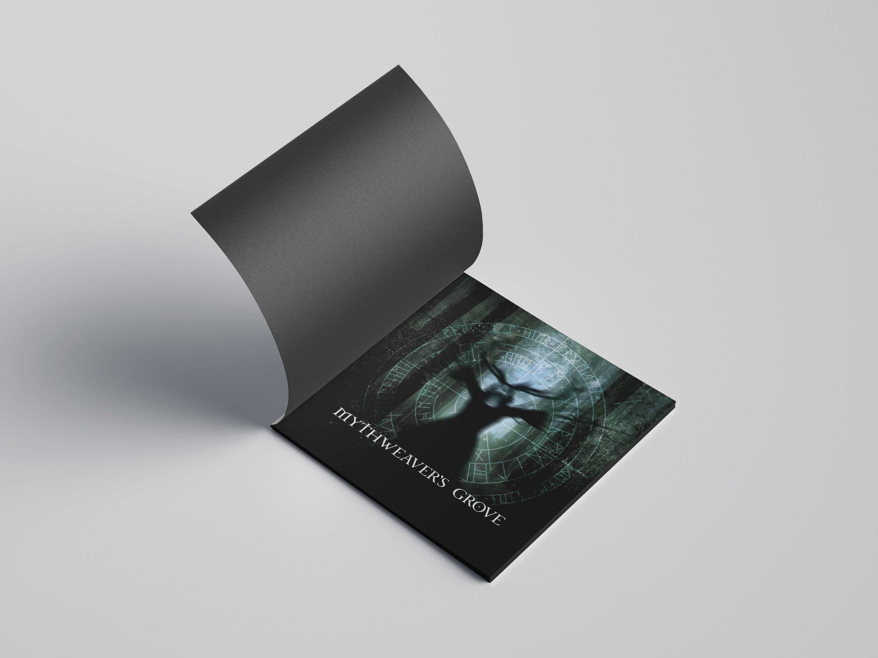 Mockup of the first page of the press kit for the new album